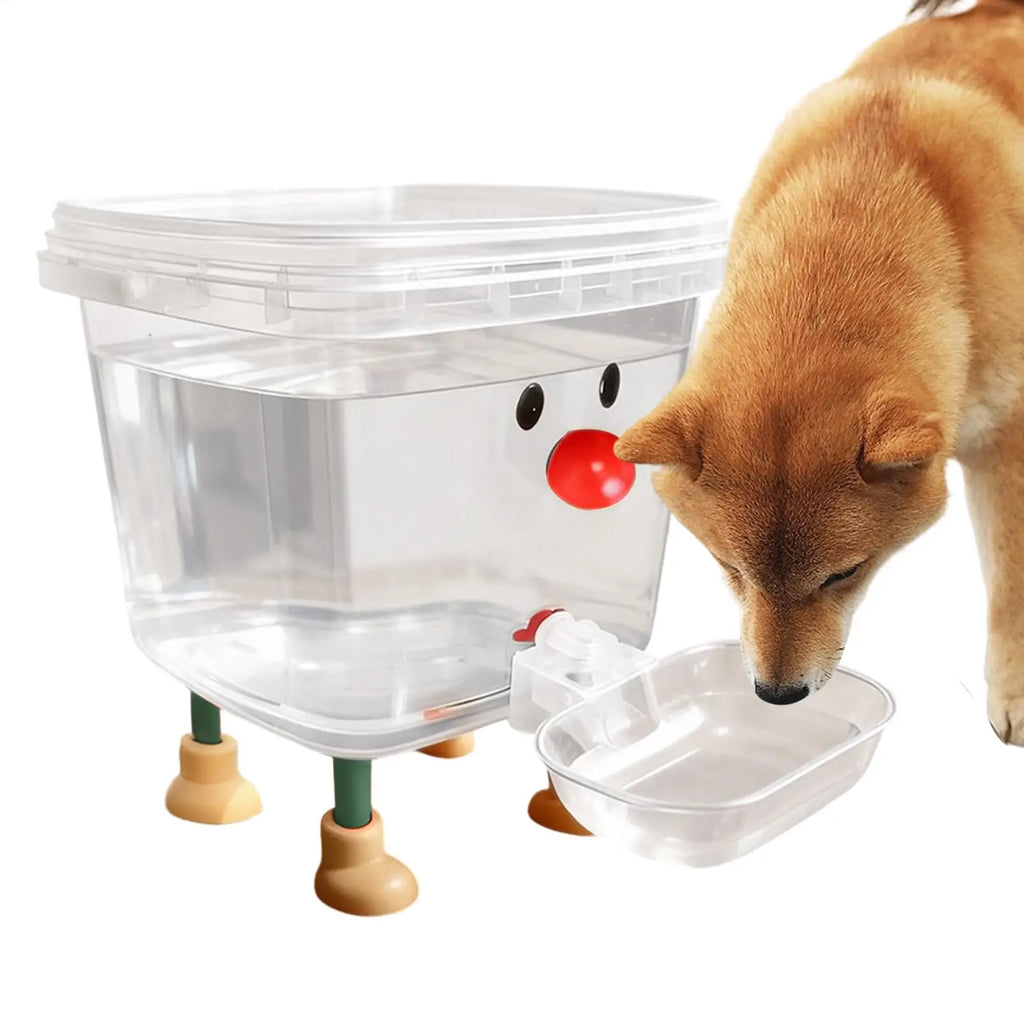 3/5L Automatic Pet Water Dispenser Smile Face Auto Cat Dog Fountain Bowl Large Capacity Pet Water Feeder for Home Indoor Use